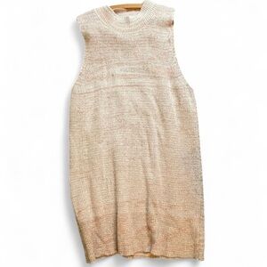 Free People Women’s XL Sleeveless Knit Mini Mock Neck Sweater Dress